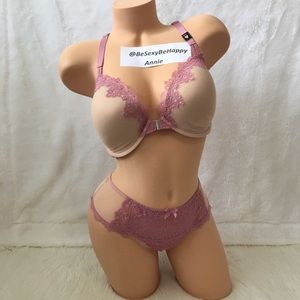 VS SET 34ddd/M DREAM ANGELS LINED DEMI BRA